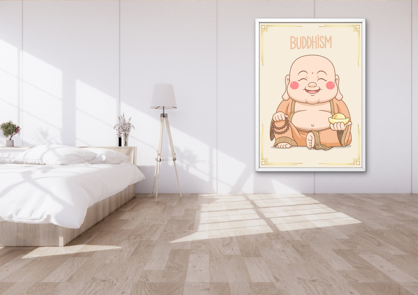 AFFICHE BOUDDHA RIEUR (42X59.4CM) - Creativehandgallery