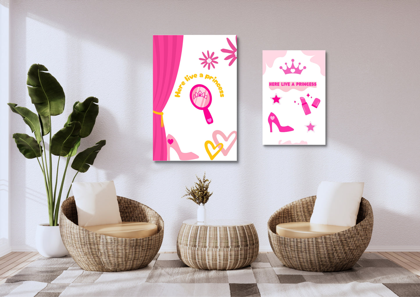 ENSEMBLES DE 9 AFFICHES NUMERIQUES COLLECTION GIRLY 2(42X59,4cm) - Creativehandgallery