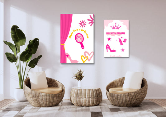 ENSEMBLES DE 9 AFFICHES NUMERIQUES COLLECTION GIRLY 2(42X59,4cm) - Creativehandgallery
