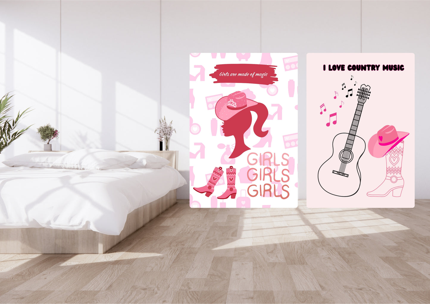 ENSEMBLES DE 9 AFFICHES NUMERIQUES COLLECTION GIRLY 2(42X59,4cm) - Creativehandgallery