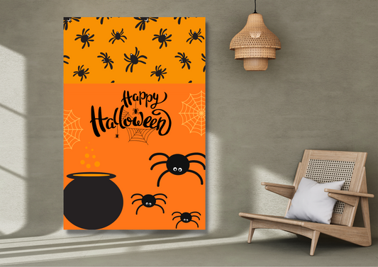 ENSEMBLES DE 6 AFFICHES NUMERIQUES COLLECTION  HALLOWEEN ARAIGNEE (42X59.4CM) - Creativehandgallery