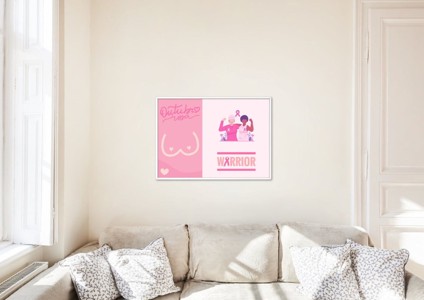 ENSEMBLES DE 6 AFFICHES NUMERIQUES COLLECTION OCTOBRE ROSE (59.4X42 CM) - Creativehandgallery