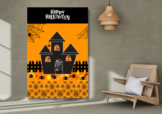 ENSEMBLES DE 6 AFFICHES NUMERIQUES COLLECTION  HALLOWEEN ARAIGNEE (42X59.4CM) - Creativehandgallery