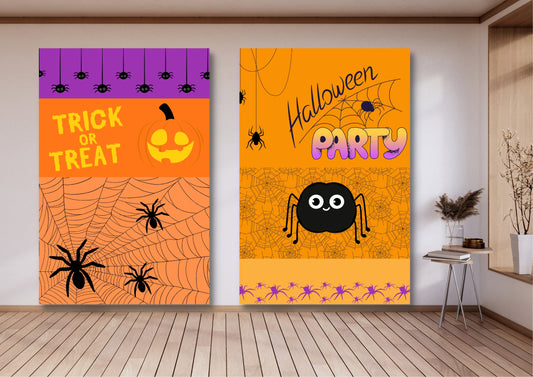 ENSEMBLES DE 5 AFFICHES NUMERIQUES COLLECTION  HALLOWEEN 1 (42X59.4CM) - Creativehandgallery