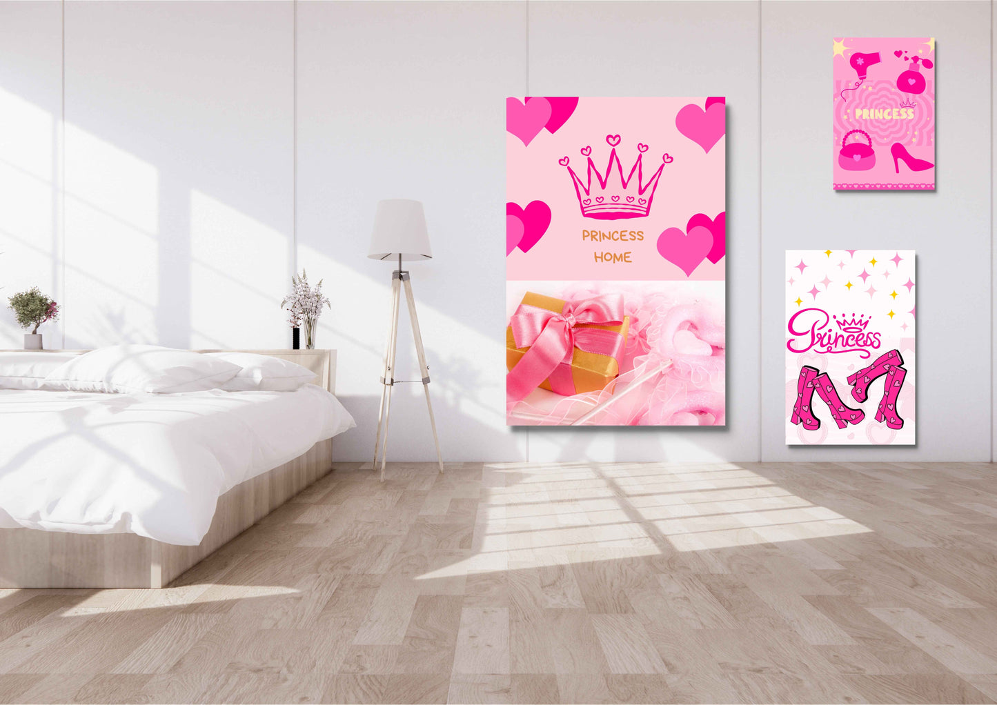 Ensembles de 9 affiches numériques girly Collection 1 (42x59.4cm)