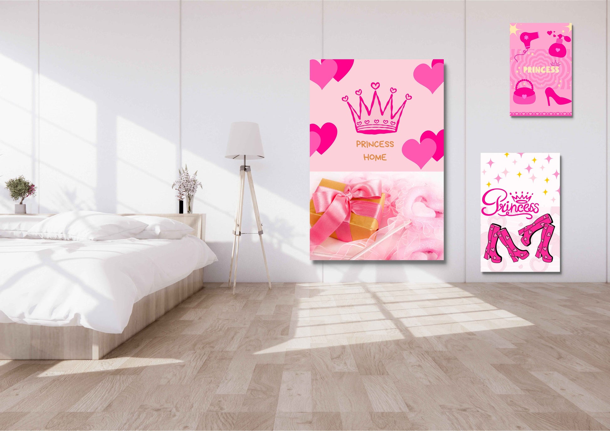 Ensembles de 9 affiches numériques girly Collection 1 (42x59.4cm)
