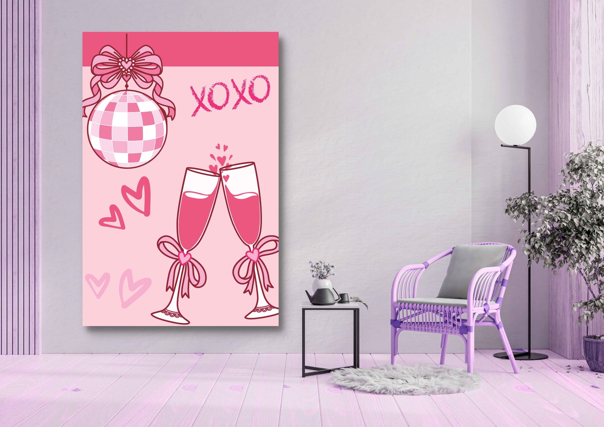 Ensembles de 9 affiches numériques girly Collection 1 (42x59.4cm)