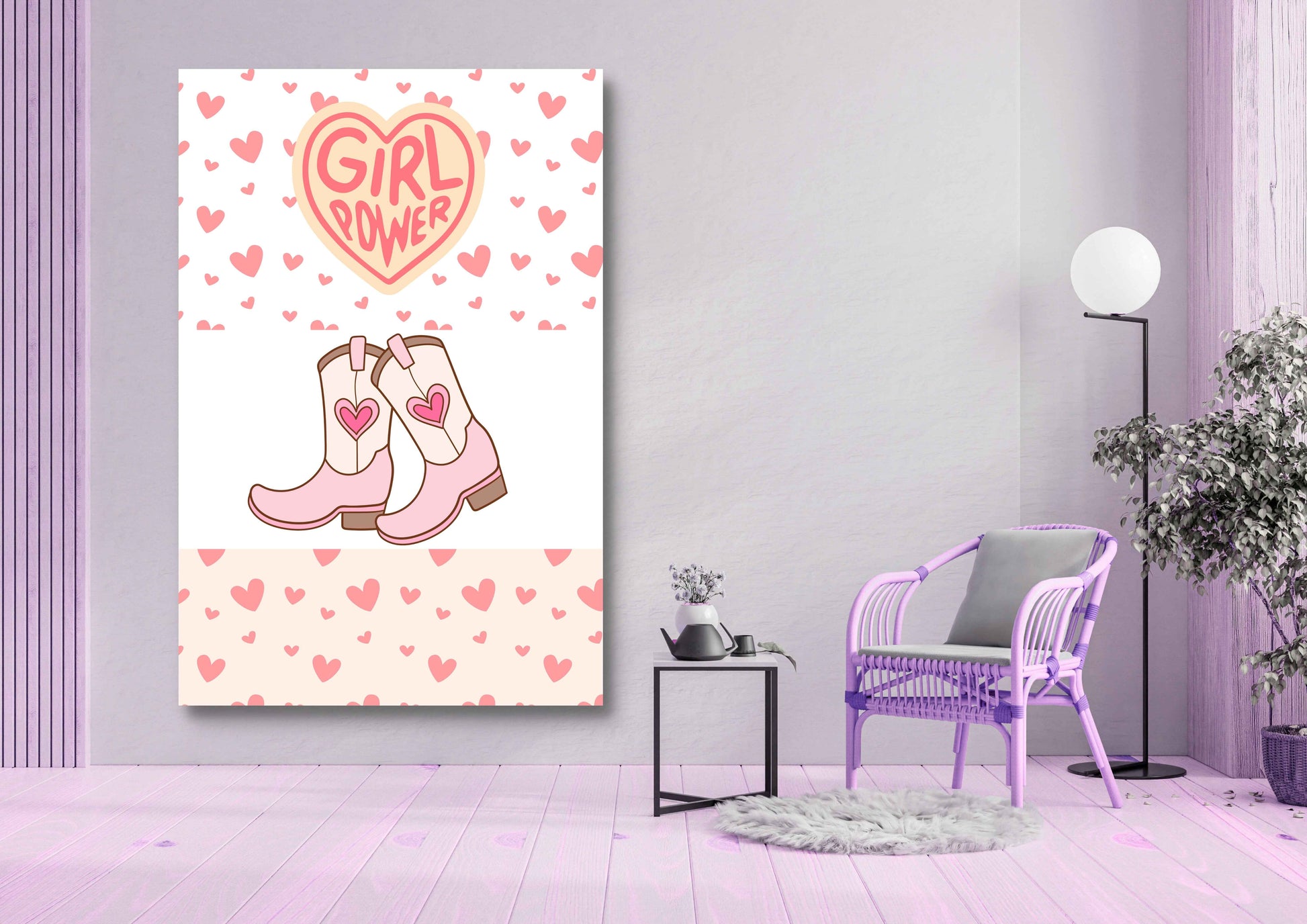 Ensembles de 9 affiches numériques girly Collection 1 (42x59.4cm)