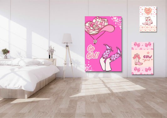 Ensembles de 9 affiches numériques girly Collection 1 (42x59.4cm)
